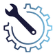 wrench and gear icon